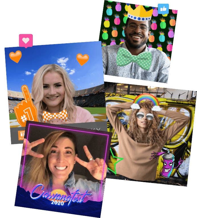 user generated photo booth content