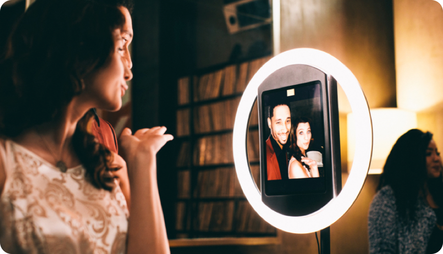 ring light photo booth